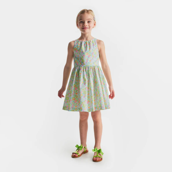 Robe enfant fille en tissu Liberty