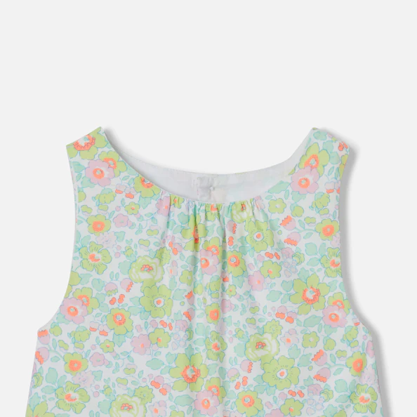 Robe enfant fille en tissu Liberty