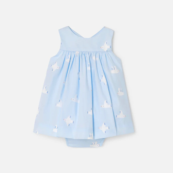 Robe bébé fille en popeline