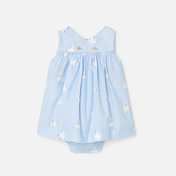 Robe bébé fille en popeline