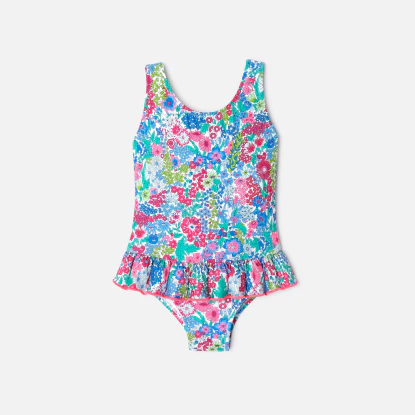 Maillot de bain bébé fille en tissu Liberty