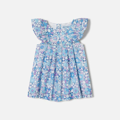 Robe bébé fille en tissu Liberty 