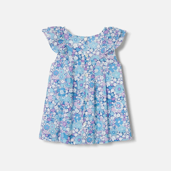 Robe bébé fille en tissu Liberty 