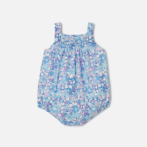 Barboteuse bébé fille en tissu Liberty 