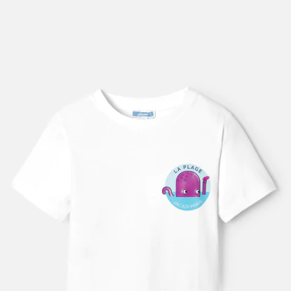 T-shirt enfant garçon en coton biologique