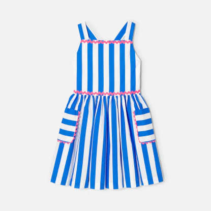 Robe enfant fille à rayures