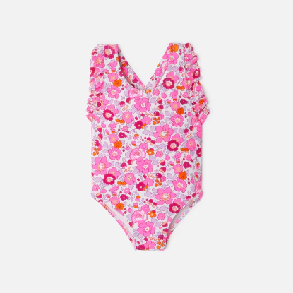 Maillot de bain bébé fille en tissu Liberty