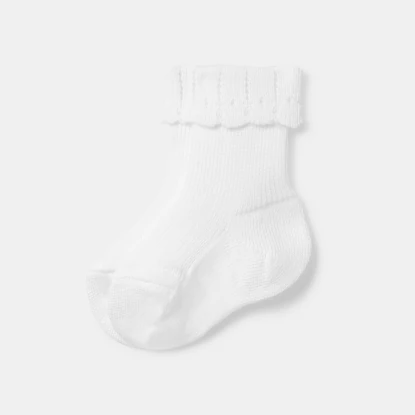 Chaussettes bébé fille à revers