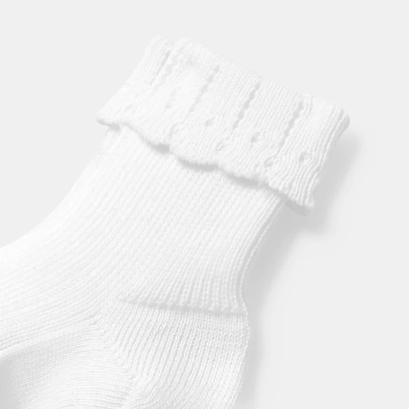 Chaussettes bébé fille à revers