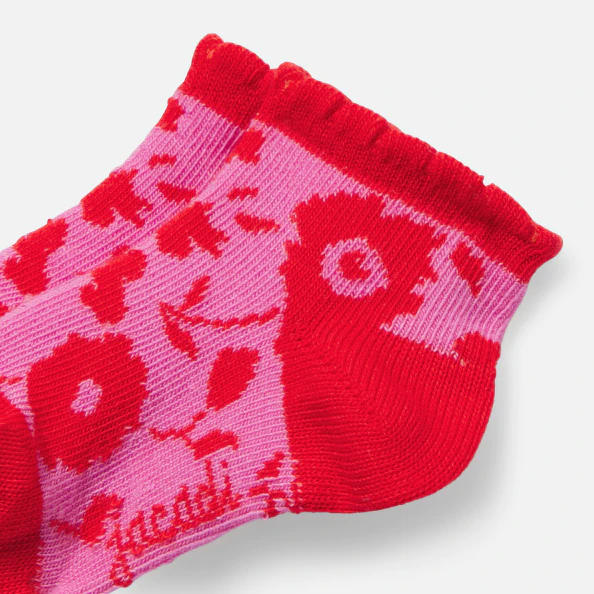 Chaussettes bébé fille en tissu Liberty