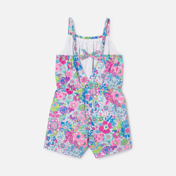 Combishort enfant fille en tissu Liberty