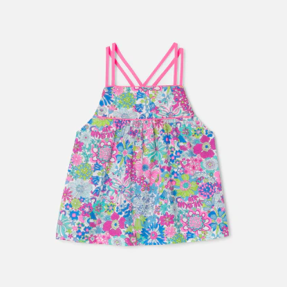 Top enfant fille en tissu Liberty