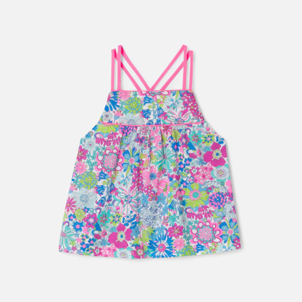 Top enfant fille en tissu Liberty