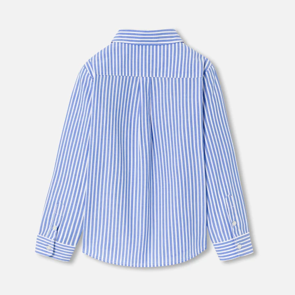 Chemise enfant garçon en popeline rayée