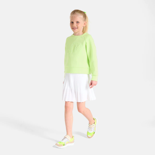 Sweat enfant fille en maille piquée