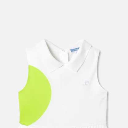 Robe esprit tennis enfant fille