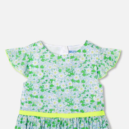 Robe enfant fille en tissu Liberty