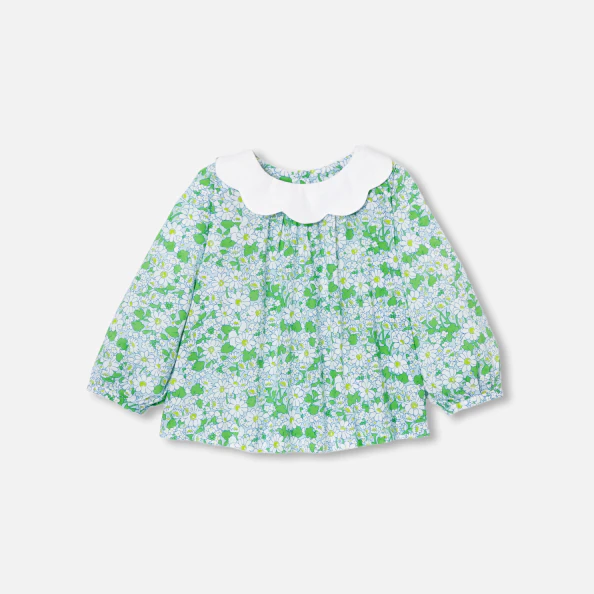 Blouse bébé fille en Tissu Liberty