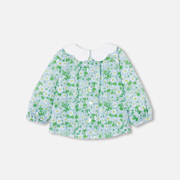 Blouse bébé fille en Tissu Liberty