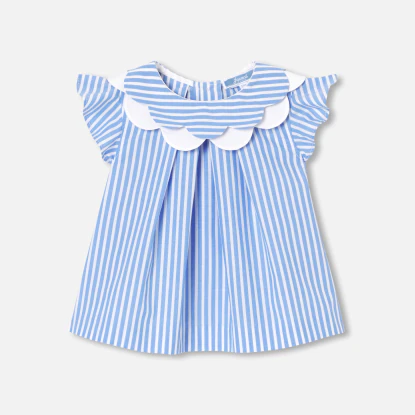 Blouse bébé fille en popeline