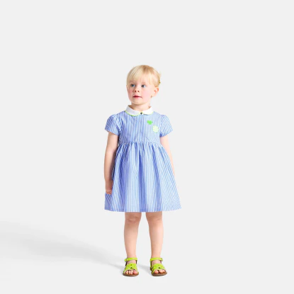 Robe bébé fille coupe trapèze