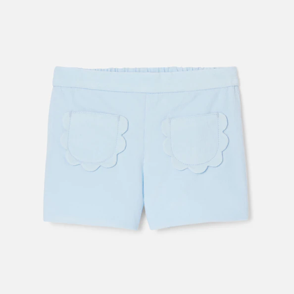 Short bébé fille en velours