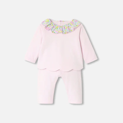 Ensemble confort bébé fille en jersey