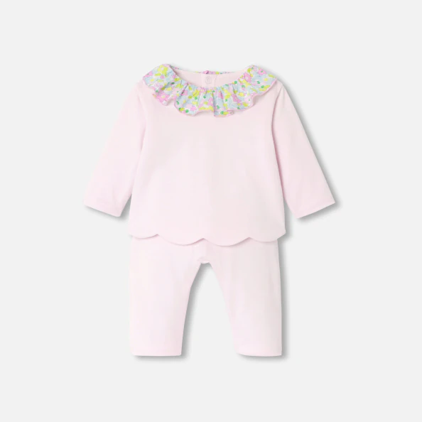 Ensemble confort bébé fille en jersey