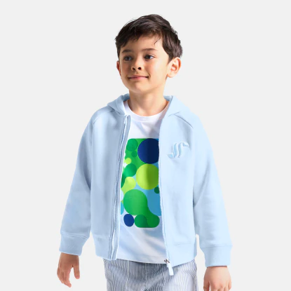 Sweat zippé enfant garçon à capuche