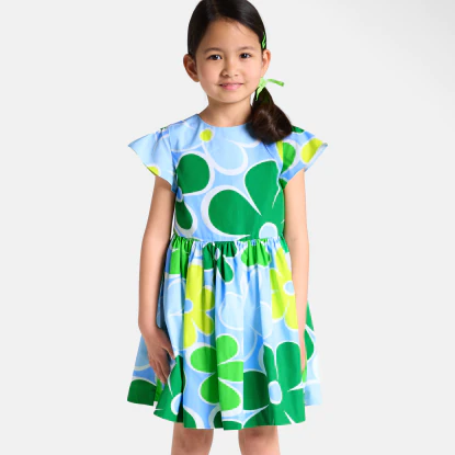 Robe enfant fille en popeline