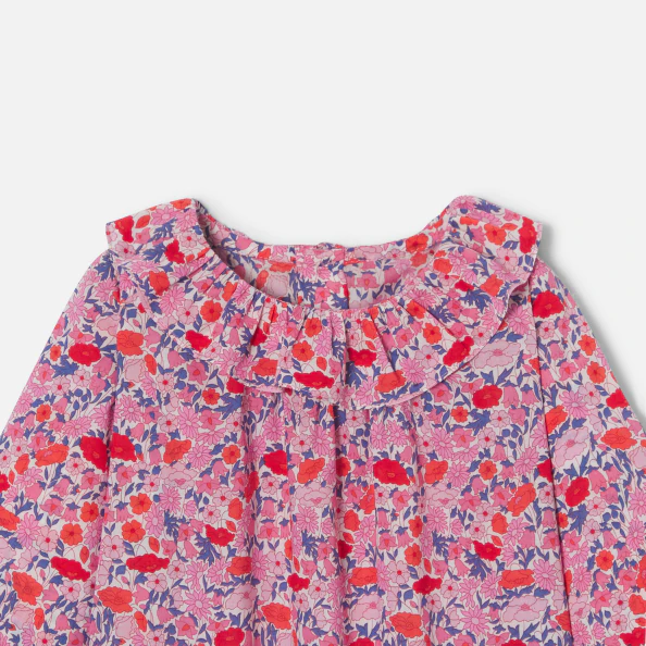 Blouse bébé fille en Tissu Liberty