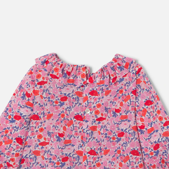 Blouse bébé fille en Tissu Liberty