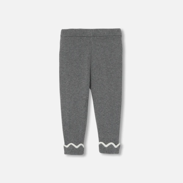 Pantalon bébé fille en tricot