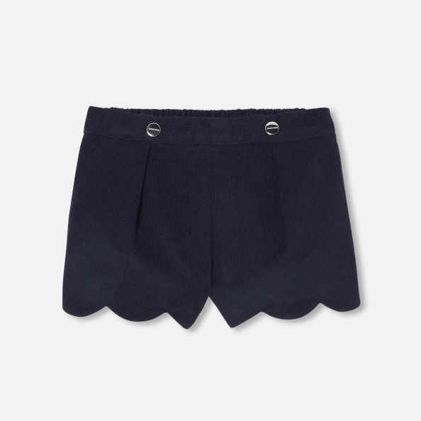 Short bébé fille en velours