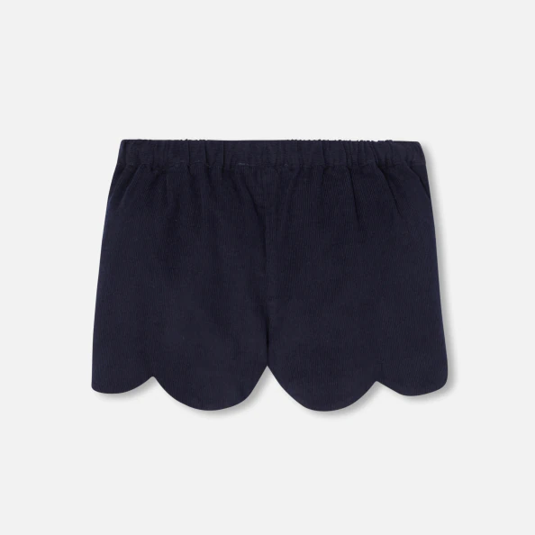 Short bébé fille en velours