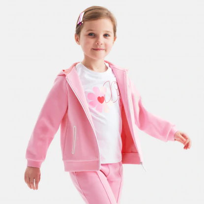 Sweat zippé enfant fille