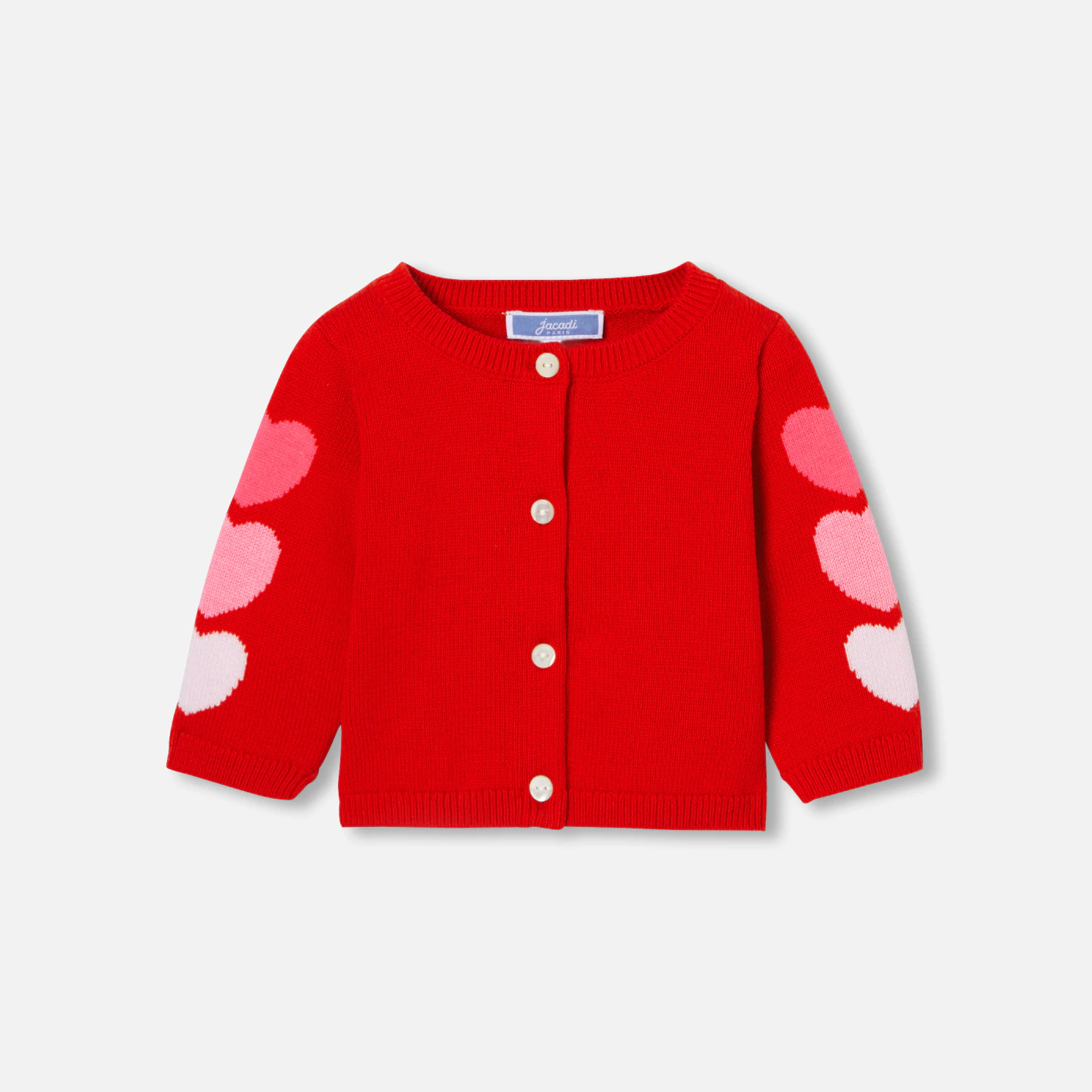 Cardigan bébé fille petits cœurs