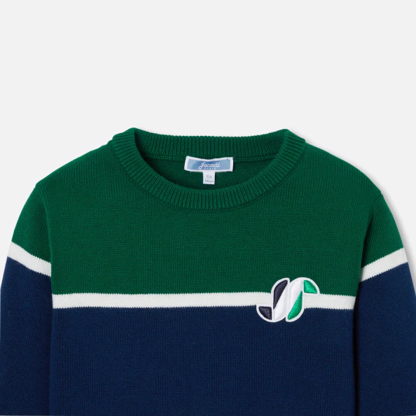 Pull enfant garçon color block