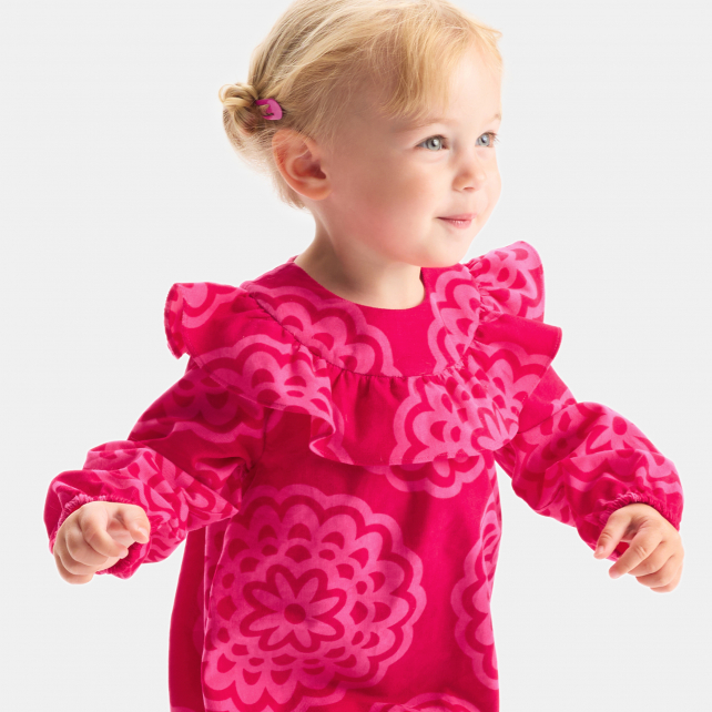 Robe bébé fille en velours