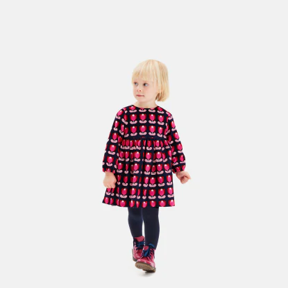 Robe bébé fille en velours