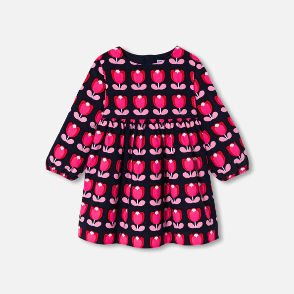 Robe bébé fille en velours