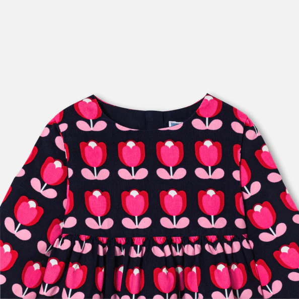 Robe bébé fille en velours