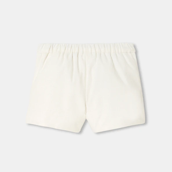 Short bébé fille en velours milleraies