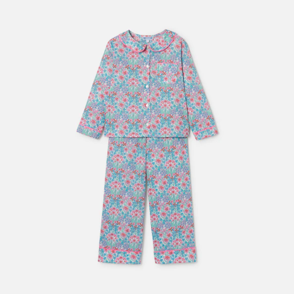 Pyjama enfant fille en tissu Liberty