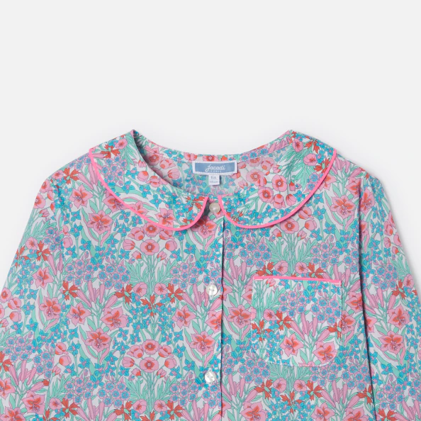 Pyjama enfant fille en tissu Liberty