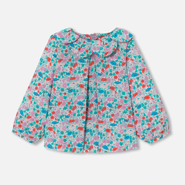 Blouse bébé fille en Tissu Liberty