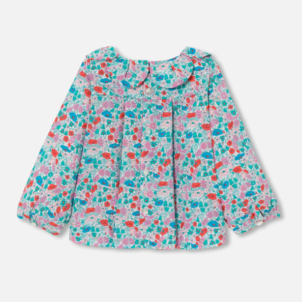 Blouse bébé fille en Tissu Liberty