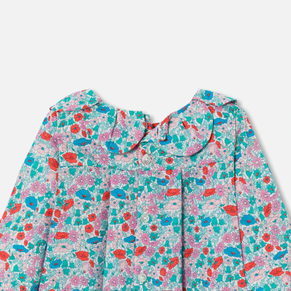 Blouse bébé fille en Tissu Liberty