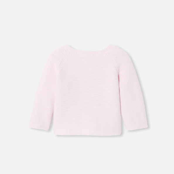 Cardigan bébé fille laine et coton