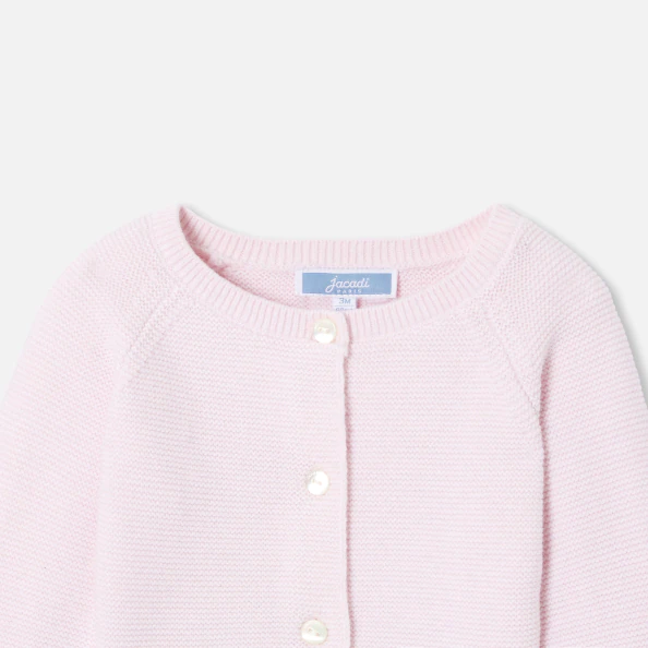 Cardigan bébé fille laine et coton